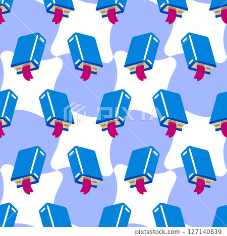 Funny Book Tongue Pattern Design Funny Book Tongue Pattern Design 127140839