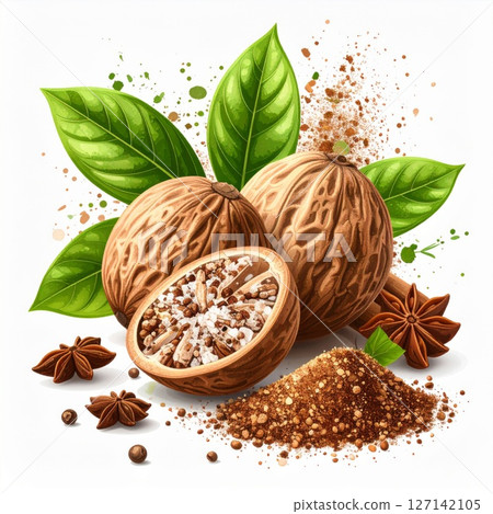 Nutmeg Spice with Star Anise and Cinnamon 127142105