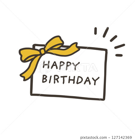 Birthday card illustration Birthday card illustration 127142369