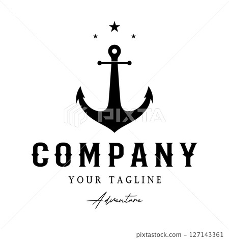 ship anchor logo design with rope vintage, for, boat, marine, yacht, business, emblem, nautica, shipping company ship anchor logo design with rope vintage, for, boat, marine, yacht, business, emblem, nautica, shipping company 127143361