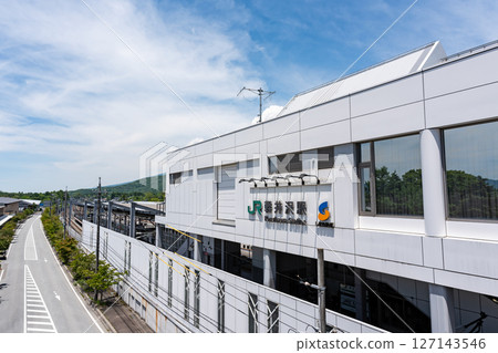 View of the station building from the south exit of Karuizawa Station, Karuizawa, Kitasaku District, Nagano Prefecture 127143546