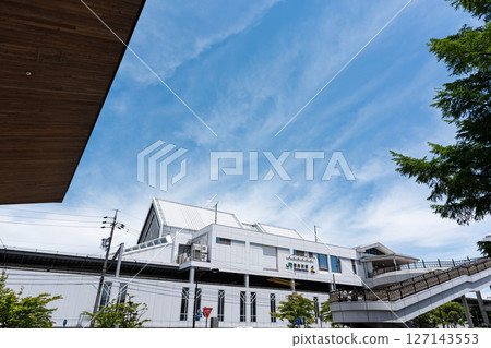 從輕井澤奧特萊斯仰望輕井澤站。長野縣北佐久郡輕井澤 127143553