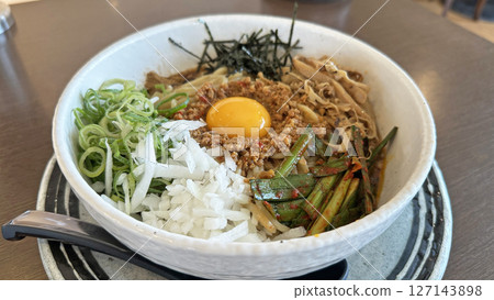Taiwanese Mazesoba from a Ramen Shop Taiwanese Mazesoba from a Ramen Shop 127143898