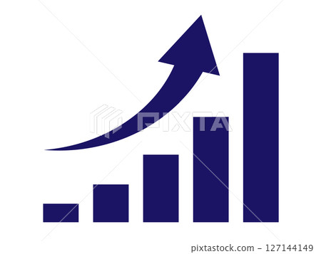 Rising graph (performance up icon) 127144149