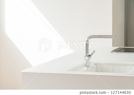 System kitchen sinks, faucets, taps System kitchen sinks, faucets, taps 127144630