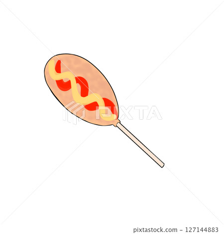 簡單的玉米狗糧垃圾食品 127144883