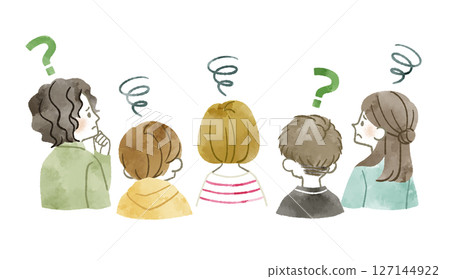 People in trouble - watercolor People in trouble - watercolor 127144922