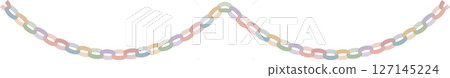 Vector illustration of a linked garland (decorative, colorful, curved) | Linked garland, Garland, Decoration, Colorful Vector illustration of a linked garland (decorative, colorful, curved) | Linked garland, Garland, Decoration, Colorful 127145224