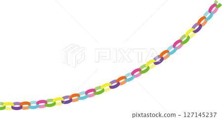 Vector illustration of a linked garland (decorative, colorful, curved) | Linked garland, Garland, Decoration, Colorful Vector illustration of a linked garland (decorative, colorful, curved) | Linked garland, Garland, Decoration, Colorful 127145237