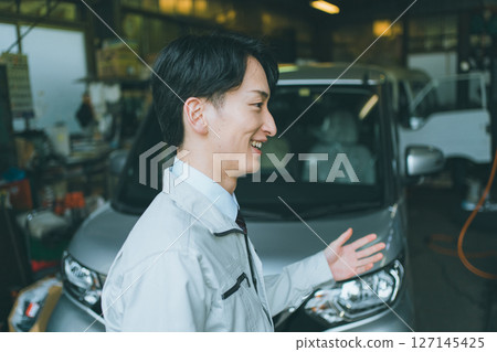 Sales position at an auto repair shop Sales position at an auto repair shop 127145425