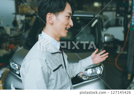 Sales position at an auto repair shop Sales position at an auto repair shop 127145426