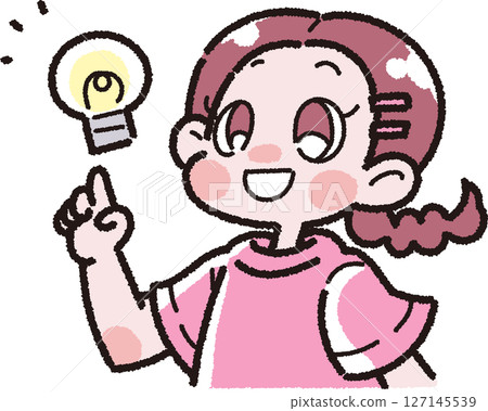 一位受到啟發的女孩的插圖 127145539