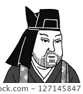 Black and white deformed illustration of Kenshin Uesugi 127145847