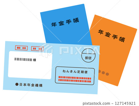 Pension book and regular pension newsletter Pension 127145921