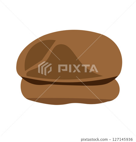 Simple hunting hat illustration 127145936