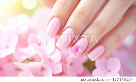 繡球花美甲 初夏美甲 繡球花美甲 初夏美甲 127146134