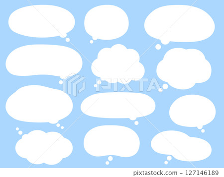 簡單的白色想像力演講泡泡集 簡單的白色想像力演講泡泡集 127146189