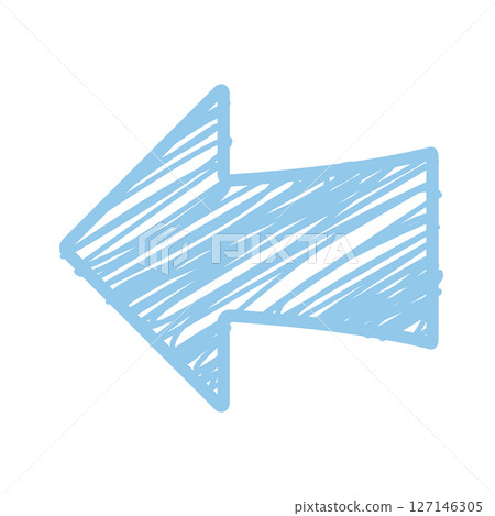 Simple hand-drawn arrow illustration 127146305