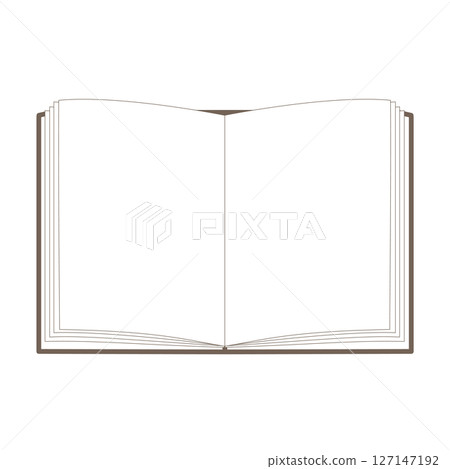 Open book illustration material icon Note memo dark brown simple vector png Open book illustration material icon Note memo dark brown simple vector png 127147192