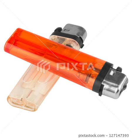 Lighter pile on white tool smoke 127147393