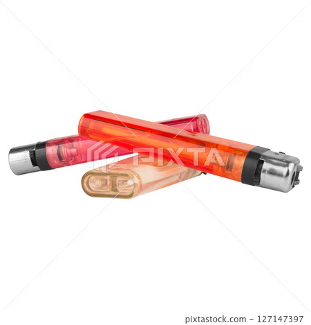 Lighter pile on white tool smoke 127147397