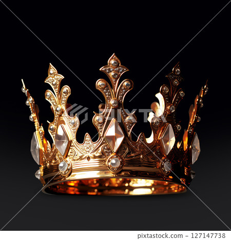 A beautiful golden crown, a valuable item in the palace. 127147738
