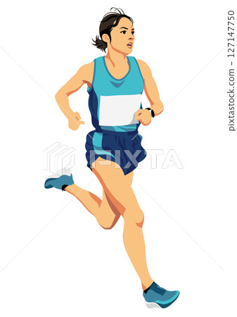 女子馬拉松選手 女子馬拉松選手 127147750