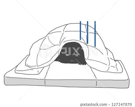 A person who can't get out of bed - Sleepy Manga Symbol 127147870