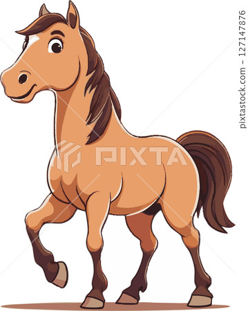 Cute horse illustration Cute horse illustration 127147876