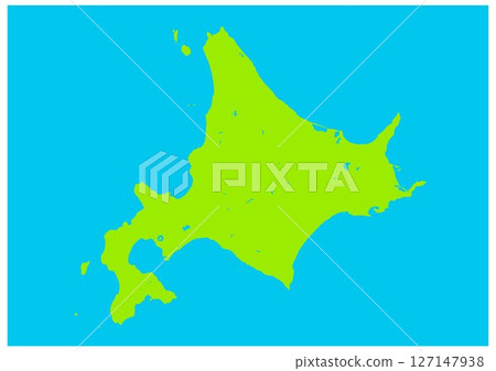 Blank map of Hokkaido, Japan Blank map of Hokkaido, Japan 127147938