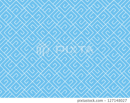 The geometric pattern with lines. Seamless vector background. White and blue texture. Graphic modern pattern. Simple lattice graphic design The geometric pattern with lines. Seamless vector background. White and blue texture. Graphic modern pattern. Simple lattice graphic design 127148027