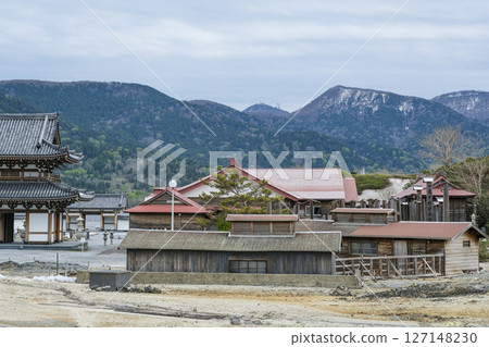 Osorezan Bodaiji Temple, one of the three most sacred mountains in Japan 127148230