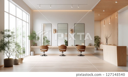 時尚明亮的美容院 127148540