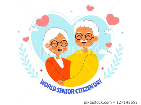 World Senior Citizen Day Vector Illustration on August 21st Celebrating and Honoring the Contributions of Older People with a Flat Style Background World Senior Citizen Day Vector Illustration on August 21st Celebrating and Honoring the Contributions of Older People with a Flat Style Background 127148652