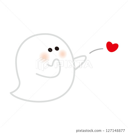 可愛鬼怪插畫10：飛吻 127148877