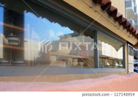 時尚咖啡館的窗戶 時尚咖啡館的窗戶 127148954