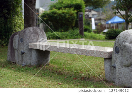Stone bench Stone bench 127149012