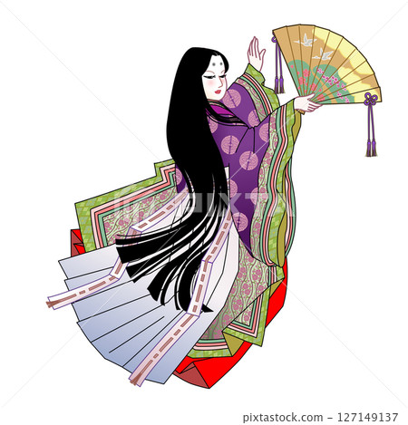 平安時代中期宮女的正式服裝：十二單 127149137