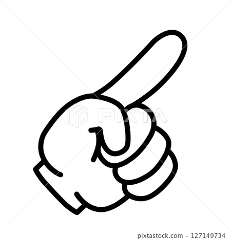 指向圖示插圖素材 指向圖示插圖素材 127149734