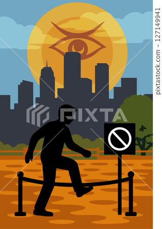 The sun is watching you - Entering a restricted area 127149941