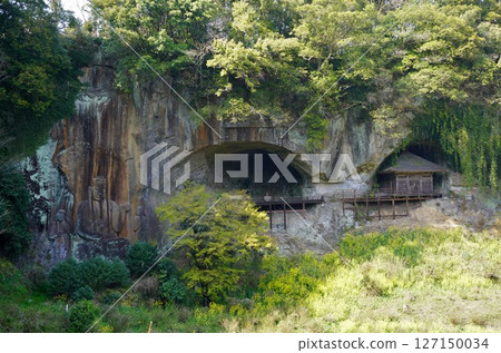 豐後大野市：福光寺的岩石佛像 127150034