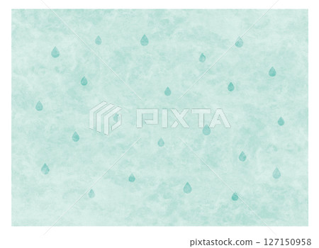 水彩風格簡約雨水背景素材 127150958