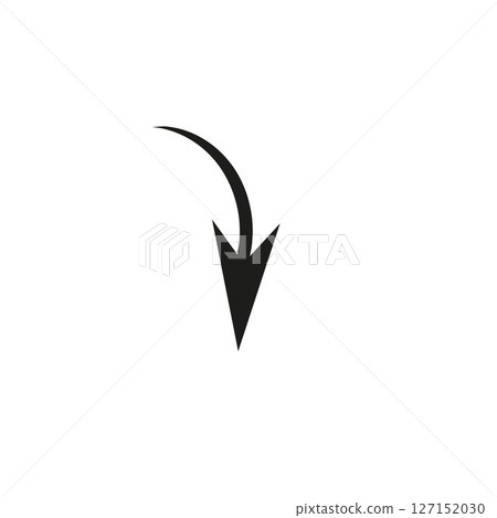 Arrow icon logo black vector 127152030