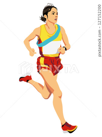 Female relay runner 127152200