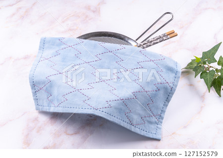 Sashiko Dishcloth (Matsukawabishi) 127152579