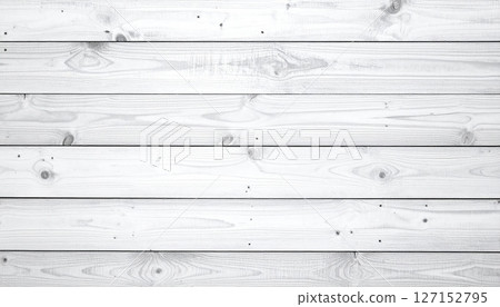 White wood texture background of an old wooden plank wall or floor with a natural vintage pattern and rough surface 127152795