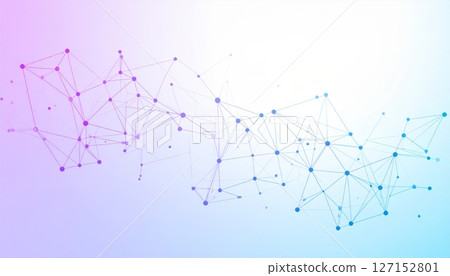 Abstract blue line network design, a medical heart diagram, or a business stock market data chart illustration 127152801