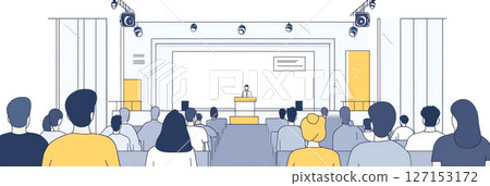 Lecture, hall, speech image 127153172