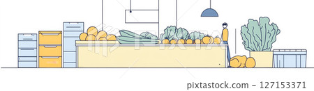 Farmers, vegetables, direct from the source image 127153371