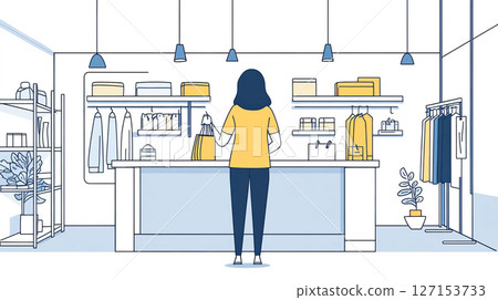 購物中心（插圖） 127153733